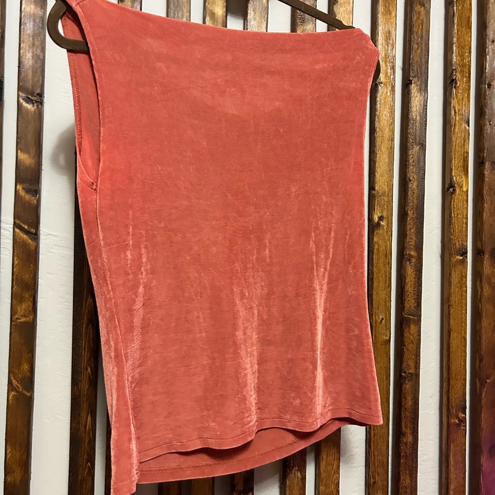 Fiore Coral Sleeveless Blouse